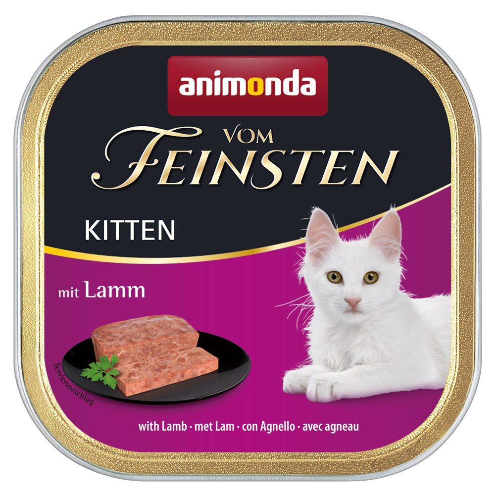 foto del prodotto animonda vom feinsten gattini 6 x 100 g umido per gatti agnello