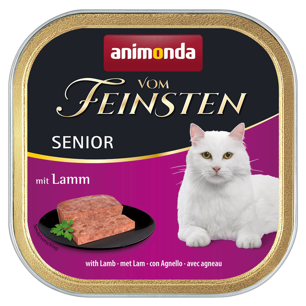 foto del prodotto animonda vom feinsten senior 6 x 100 g alimento umido per gatti agnello