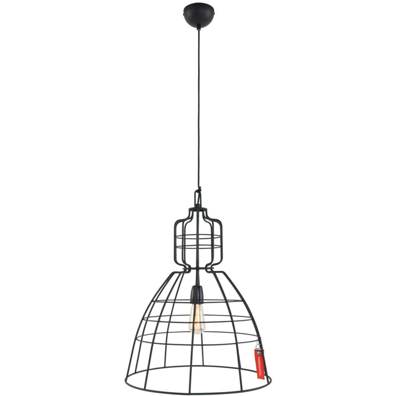 foto del prodotto anne lighting lampada a sospensione markiii nero metallo