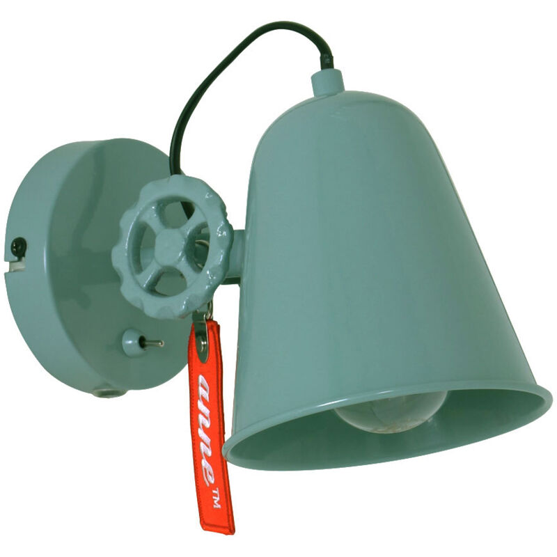 foto del prodotto anne lighting lampada da parete dolphin verde metallo 