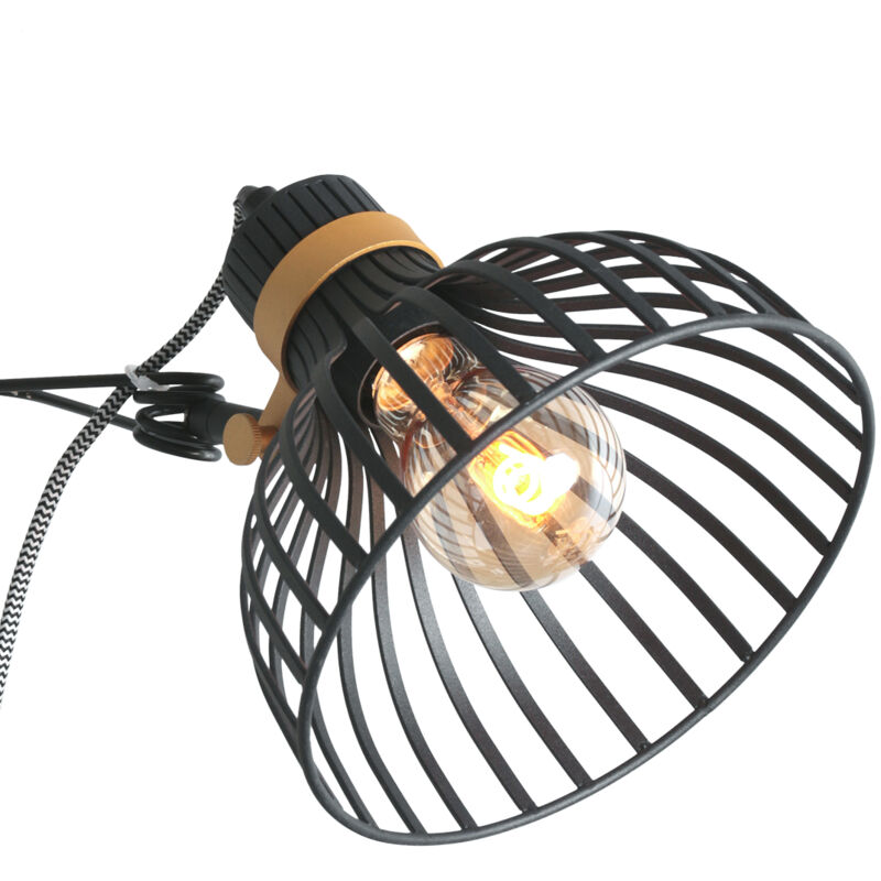 foto del prodotto anne lighting lampada da parete dunbar nero metallo 