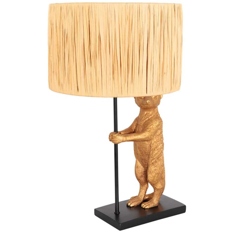 foto del prodotto anne lighting lampada da tavolo animaux nero erba