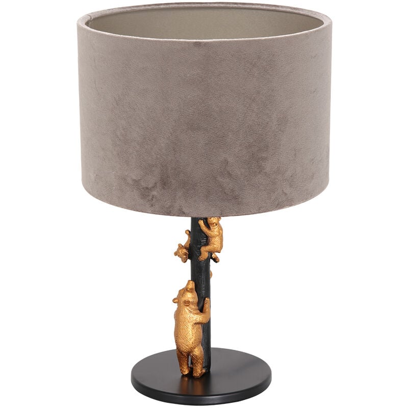 foto del prodotto anne lighting lampada da tavolo animaux nero metallo