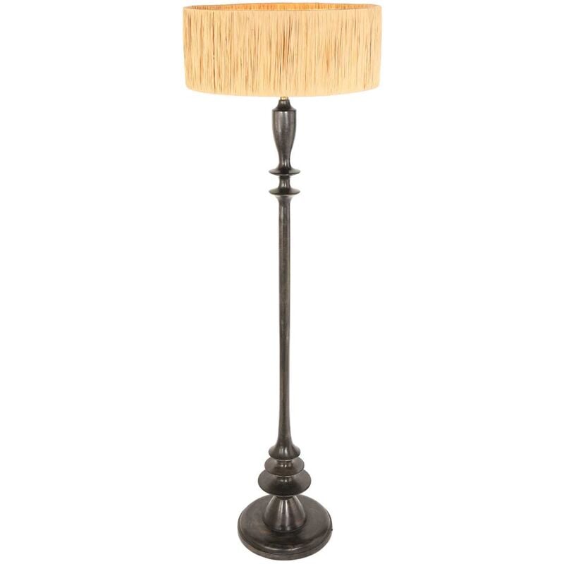 foto del prodotto anne lighting lampada da terra bois nero erba legno 
