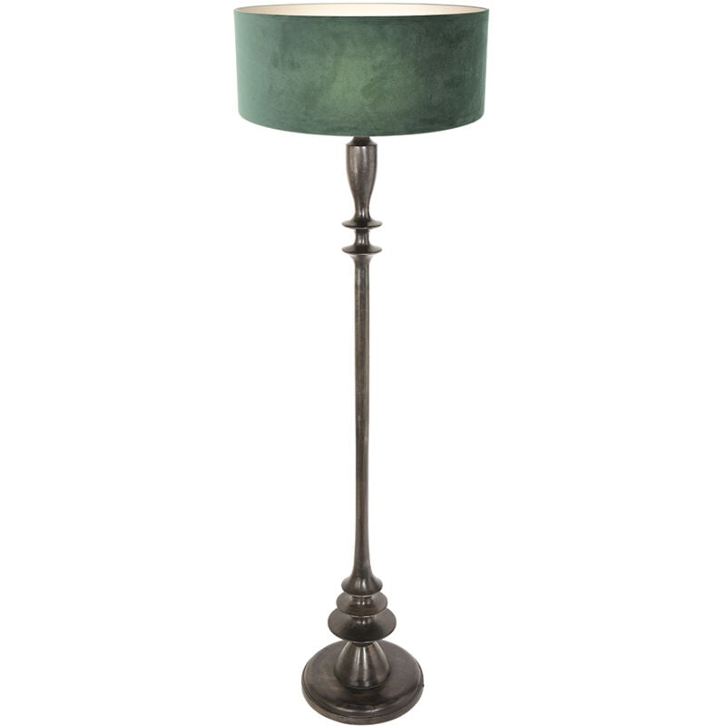 foto del prodotto anne lighting lampada da terra bois nero legno velluto 