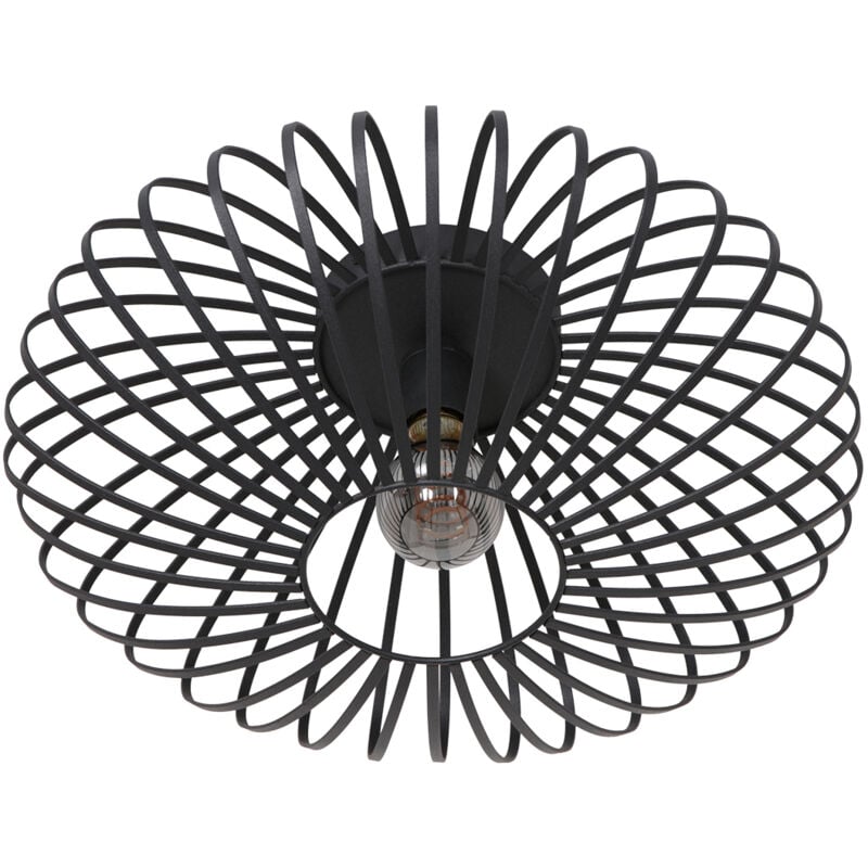 foto del prodotto anne lighting plafoniera dunbar nero metallo 40cm 