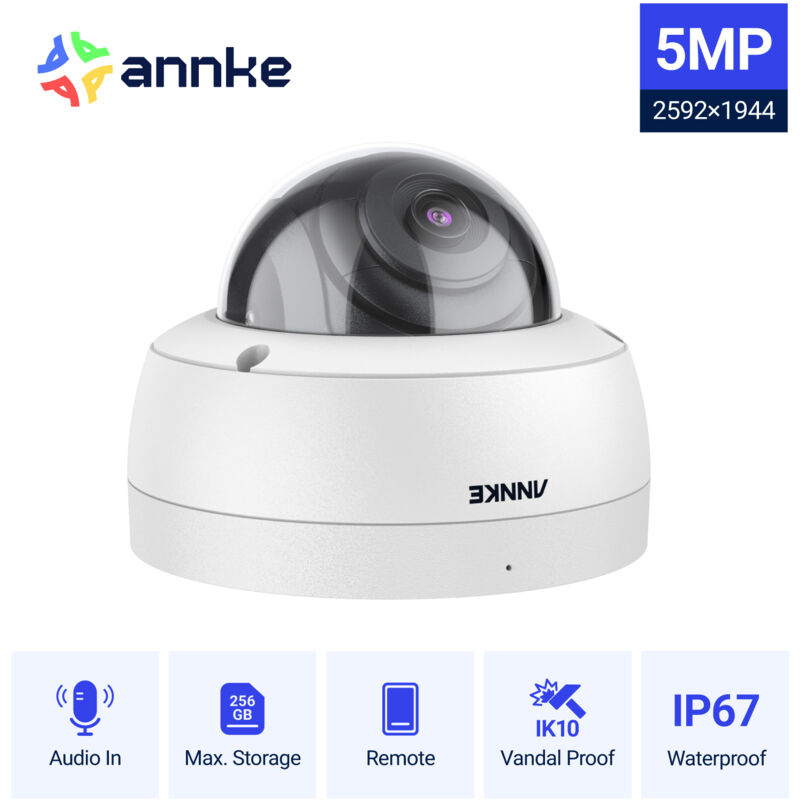 foto del prodotto annke c500 5mp poe esterni telecamera di sicurezza,visione notturna,rilevamento movimento