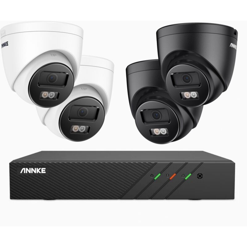 foto del prodotto annke kit videosorveglianza esterno,4 5mp telecamera colori visione notturna,rilevamento movimento,1tb hdd