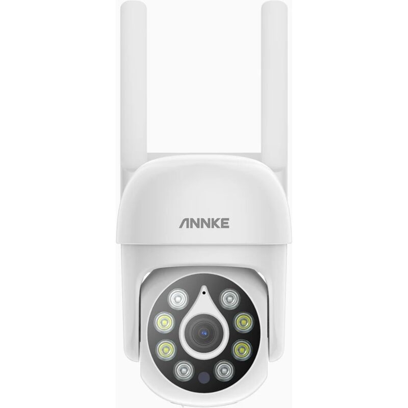 foto del prodotto annke wi fi telecamera di sicurezza wireless da 5 mp per esterni, visione notturna a colori, audio bidirezionale, rilevamento di persone, con alexa