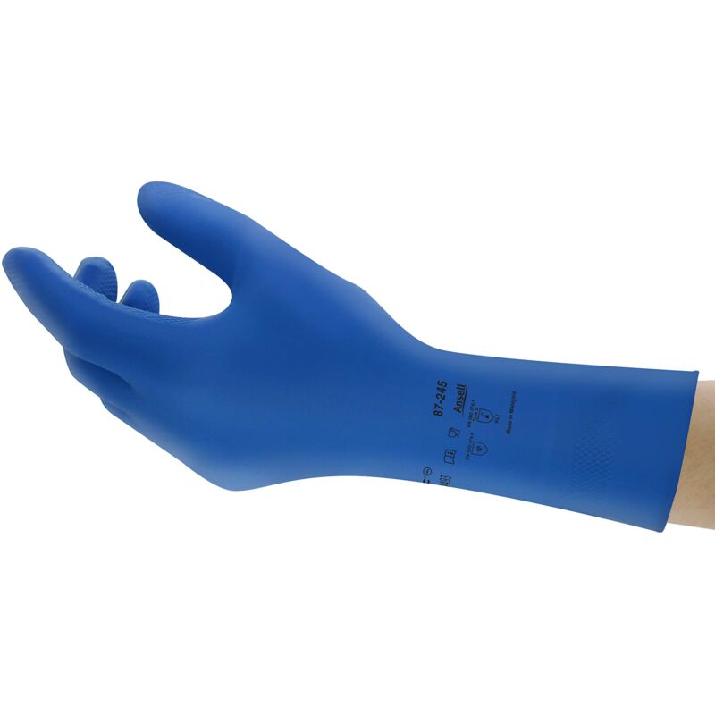 foto del prodotto ansell alphatec 87 245 guanti da lavoro in lattice, protezione multiuso per usi alimentari, domestici e professionali, guanti riutilizzabili in