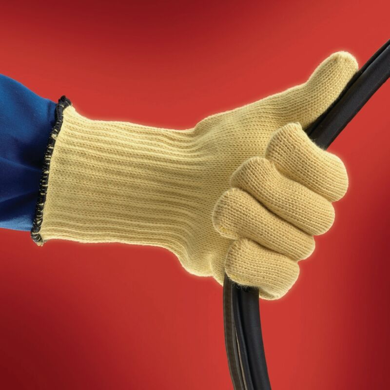 foto del prodotto ansell guanto resistente al calore activarmr 43 113 taglia 10 giallo cotone kevlar