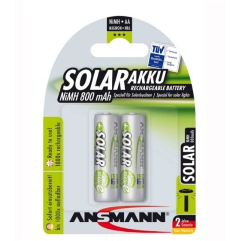 foto del prodotto ansmann 2x batterie ricaricabili stilo aa