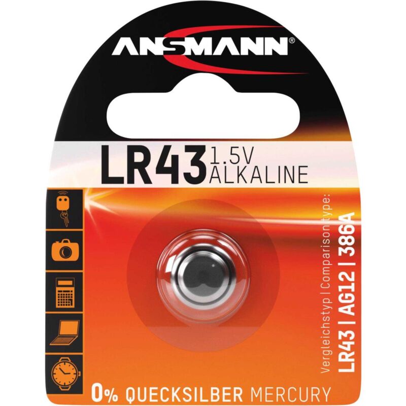 foto del prodotto ansmann batteria lr43 alcalina