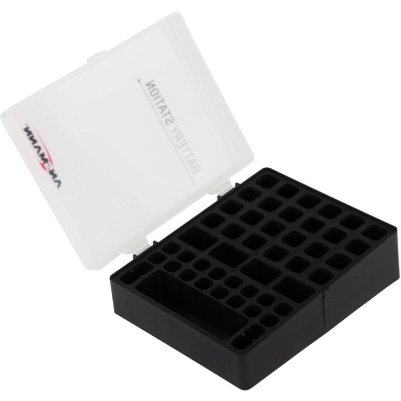 foto del prodotto ansmann batterijbox 48 contenitore portabatterie 48x ministilo aaa , stilo aa , 9 v l x l x a 173 x 138 x 63 mm