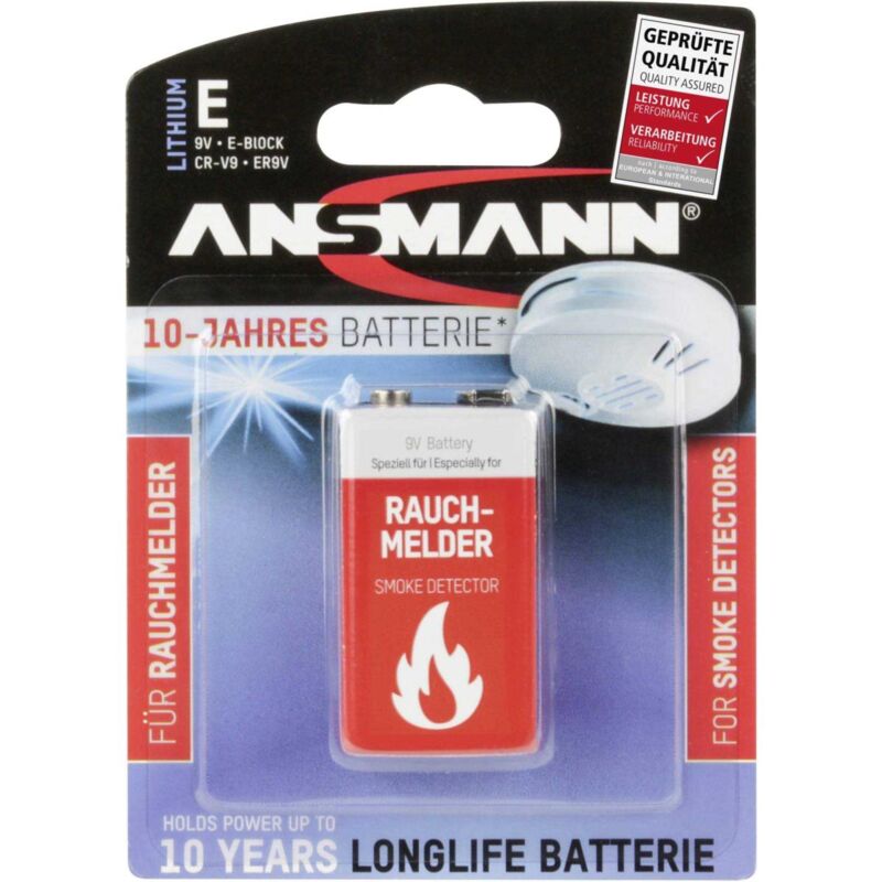 foto del prodotto ansmann extreme lithium 9 v blocco batteria 9v li