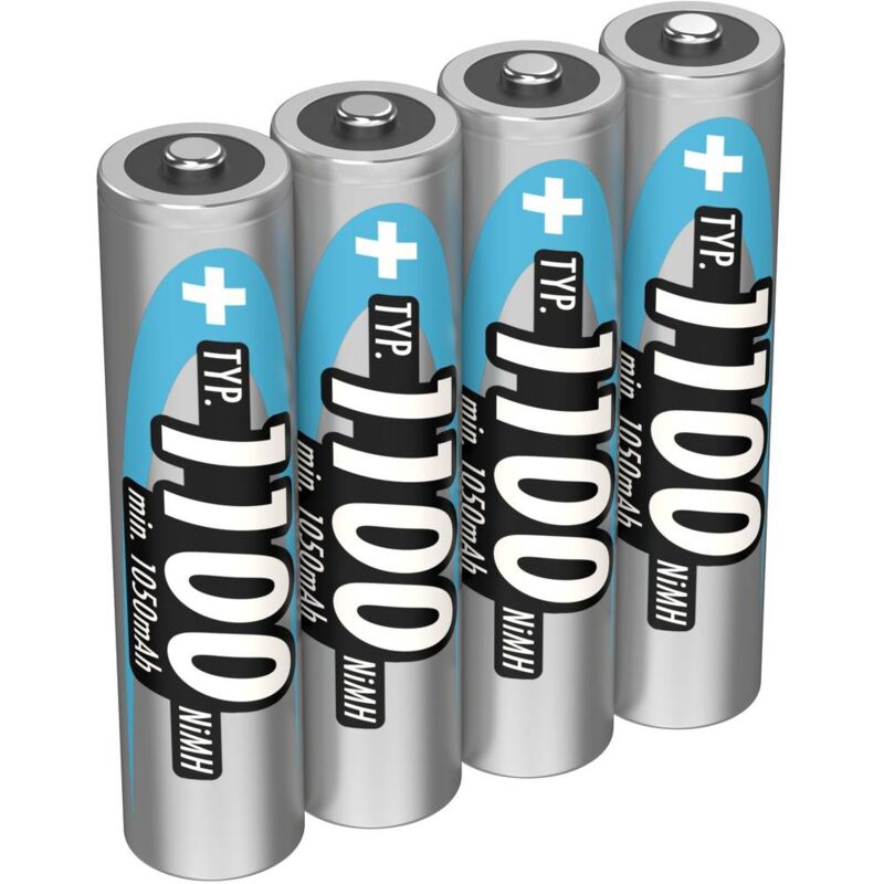 foto del prodotto ansmann hr03 batteria ricaricabile ministilo aaa nimh 1050 mah 1.2 v 4 pz.