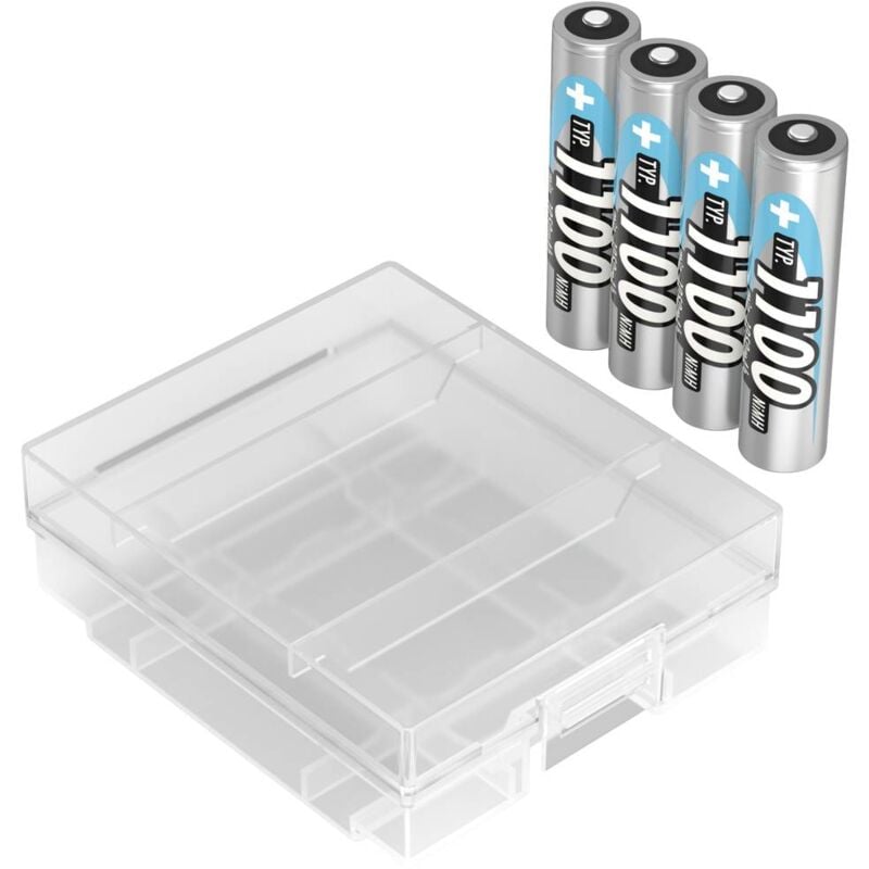 foto del prodotto ansmann hr03 box batteria ricaricabile ministilo aaa nimh 1050 mah 1.2 v 4 pz.