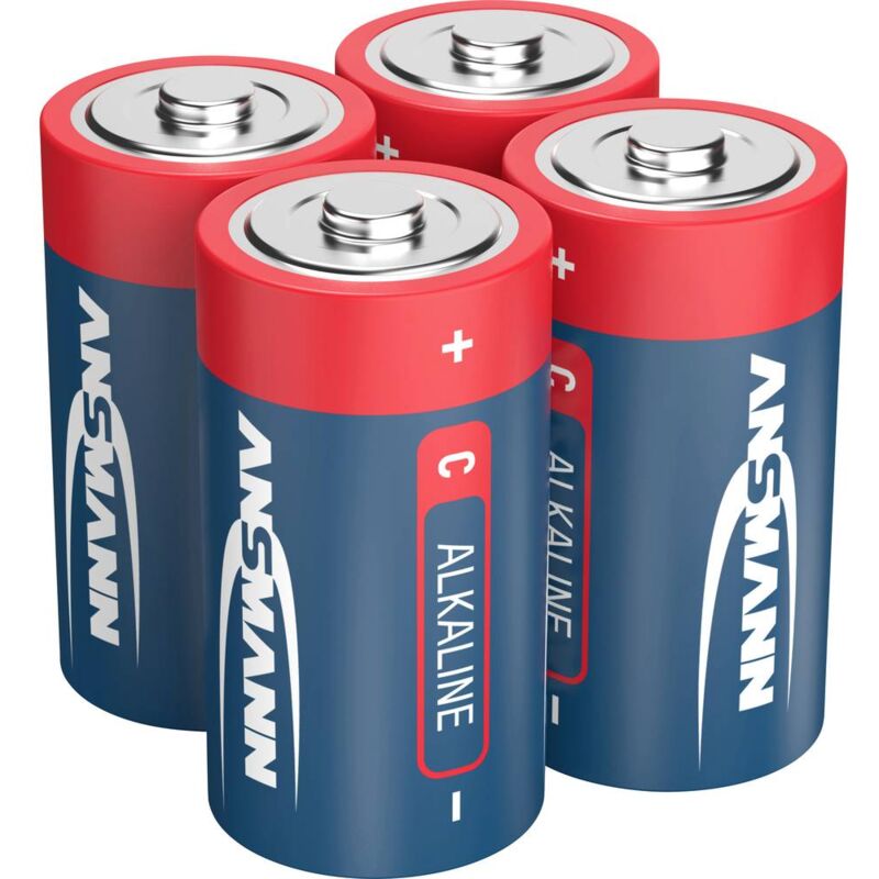 foto del prodotto ansmann lr14 red line batteria 1 2 torcia c alcalina manganese 1.5 v 4 pz.
