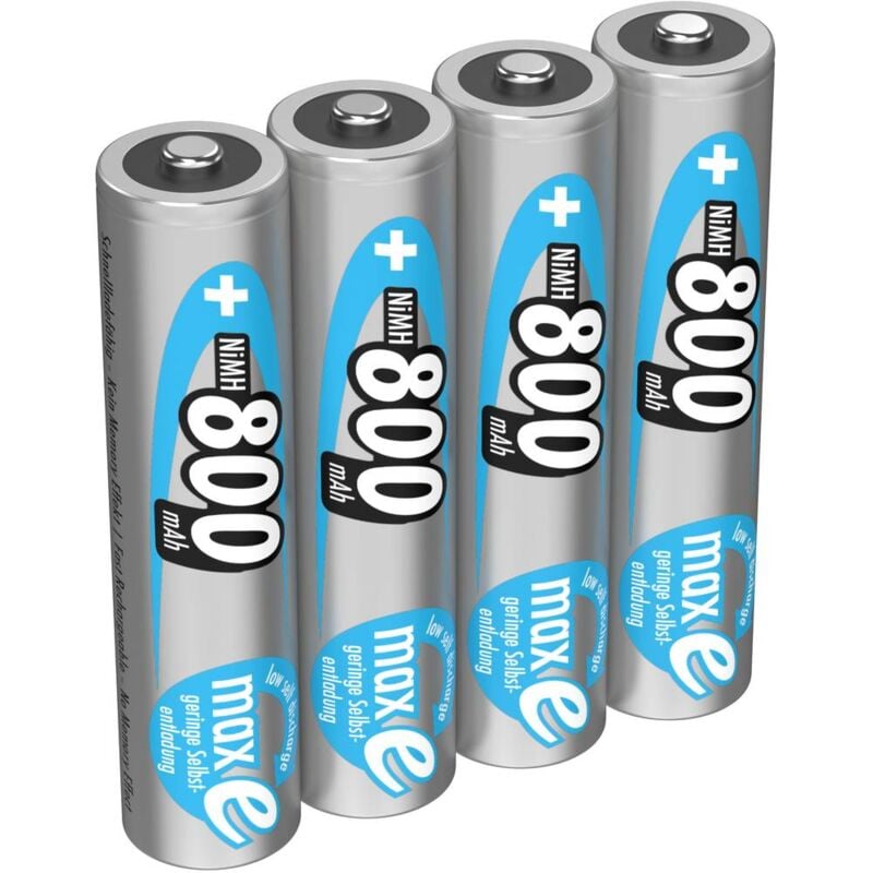 foto del prodotto ansmann maxe hr03 batteria ricaricabile ministilo aaa nimh 800 mah 1.2 v 4 pz.