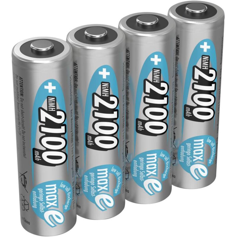 foto del prodotto ansmann maxe hr06 batteria ricaricabile stilo aa nimh 2100 mah 1.2 v 4 pz.