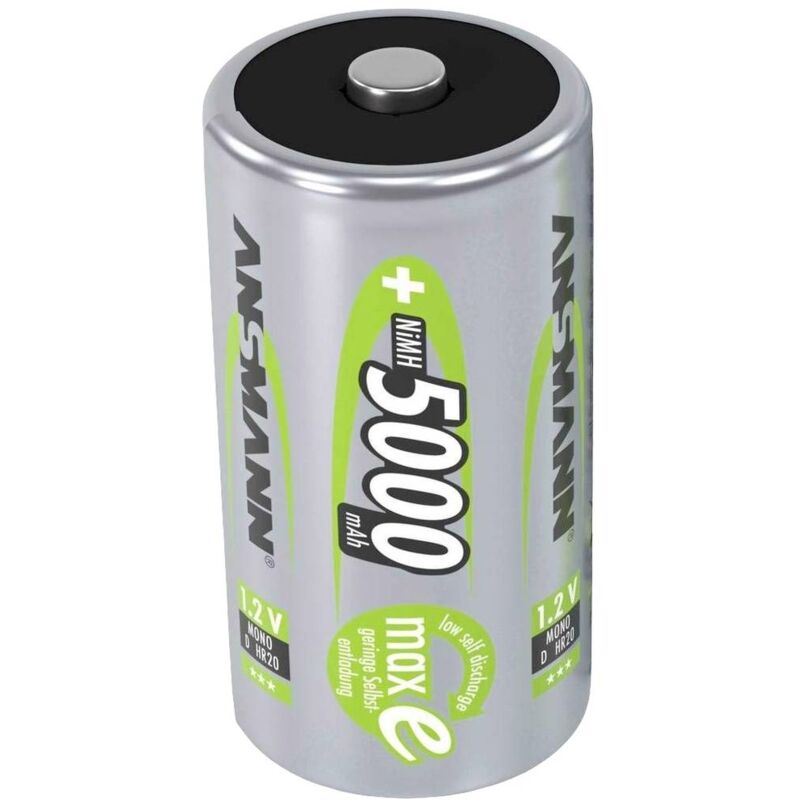 foto del prodotto ansmann maxe hr20 batteria ricaricabile torcia d nimh 5000 mah 1.2 v 1 pz.