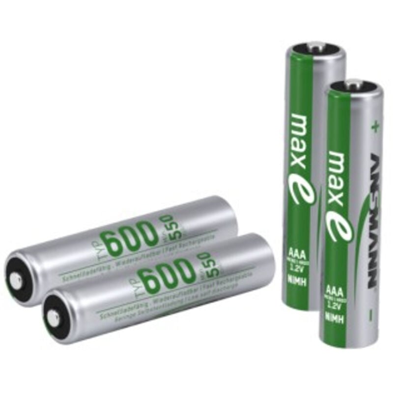 foto del prodotto ansmann nimh batteria micro aaa typ.600 min.550 mah dect phone 4 pezzi