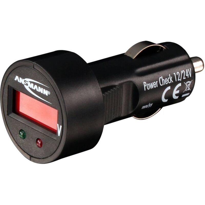 foto del prodotto ansmann powercheck12 24v bl voltmetro per auto 24 v, 12 v
