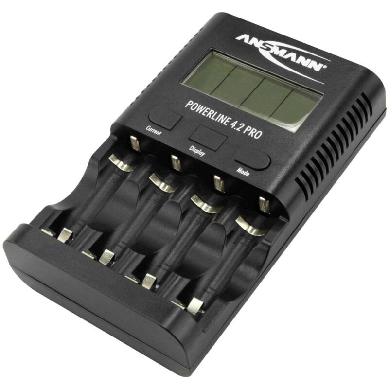 foto del prodotto ansmann powerline 4.2 pro caricabatterie tester per 4xaa aaa 1800 ma usb 