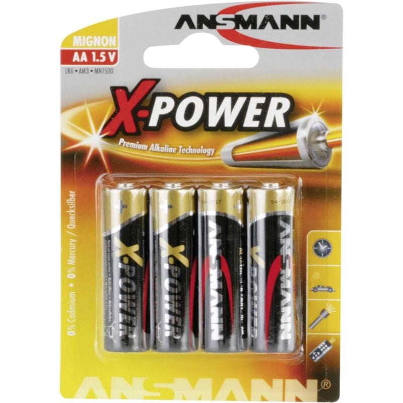 foto del prodotto ansmann x power mignon aa batteria 4 x tipo aa alcalina