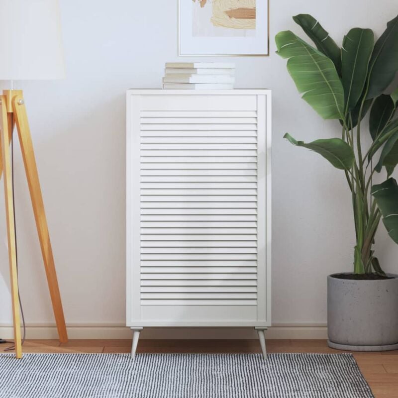 foto del prodotto anta a lamelle bianca 99,3x59,4 cm in legno di pino vidaxl