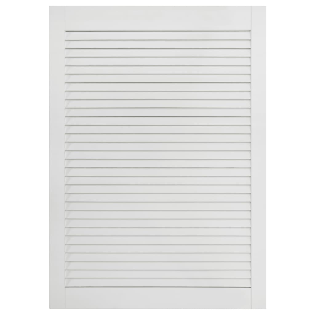 foto del prodotto anta con persiana, anta dell 39 armadio, mensola, rivestimento dell 39 anta per armadio, guardaroba, paravento, 69 x 39,4 cm, in legno massello di pino bianco 02 0003884
