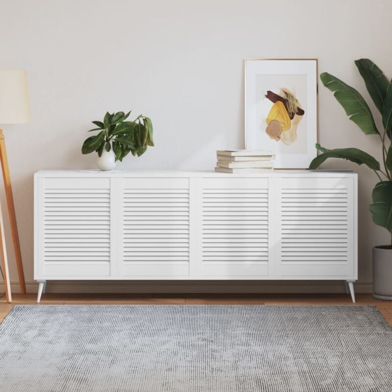 foto del prodotto ante a lamelle 4 pz bianche 61,5x49,4 cm in legno di pino vidaxl