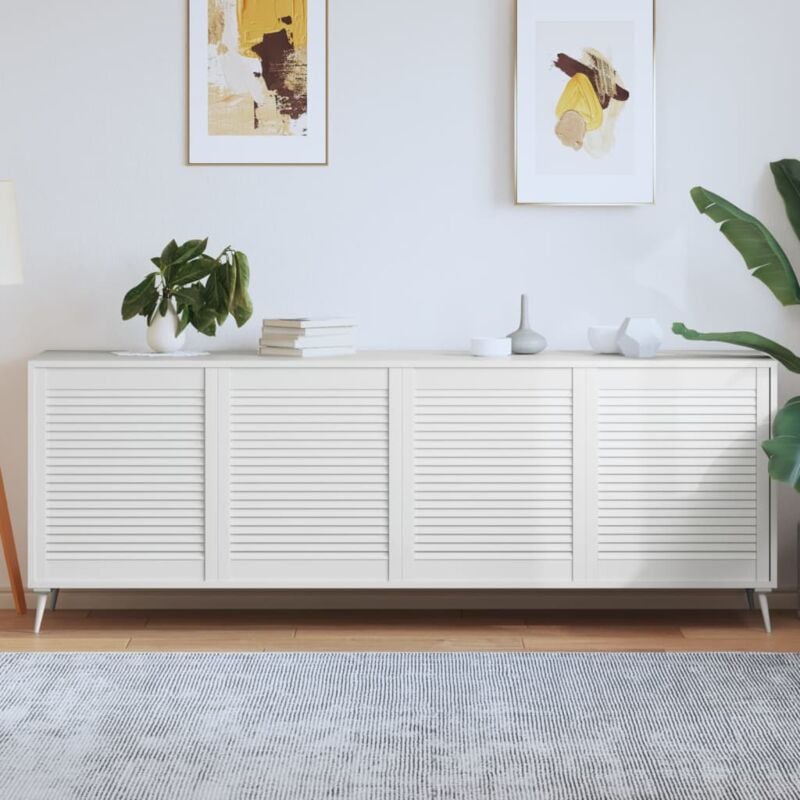 foto del prodotto ante a lamelle 4 pz bianche 69x59,4 cm in legno di pino vidaxl