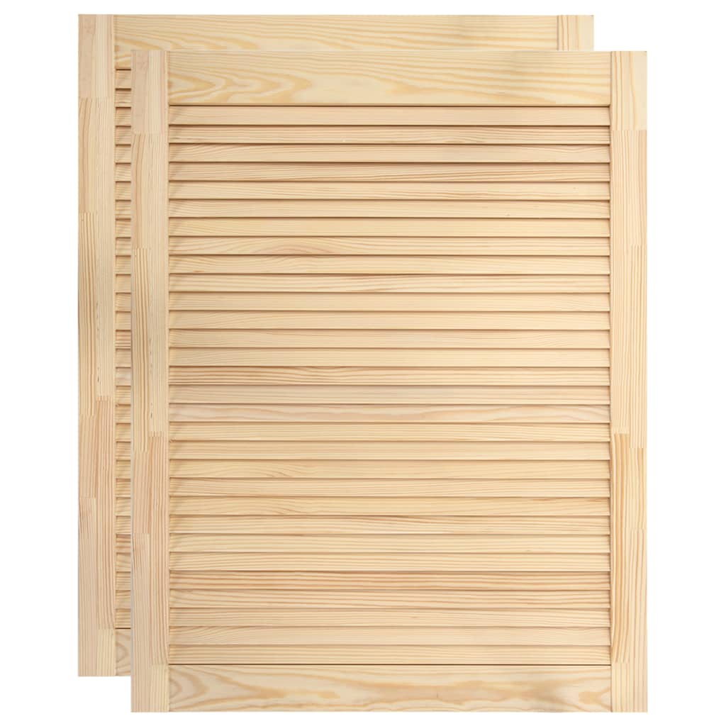 foto del prodotto ante a persiana 2 pezzi in legno di pino massiccio 61,5 x 39,4 cm 02 0003893
