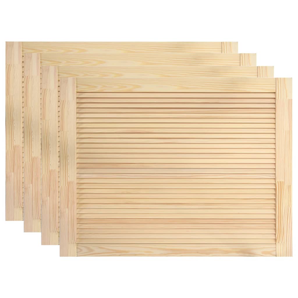 foto del prodotto ante a persiana 4 pezzi 39,5 x 59,4 cm in legno massello di pino 02 0003916