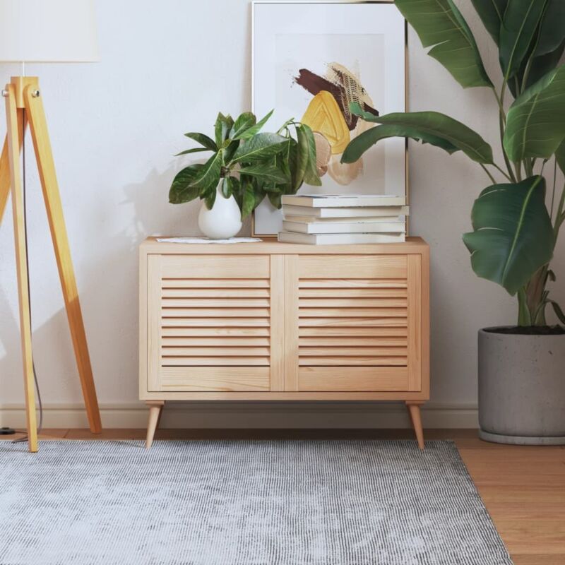 foto del prodotto ante con design a lamelle 2 pz 39,5x39,4 cm in legno di pino vidaxl