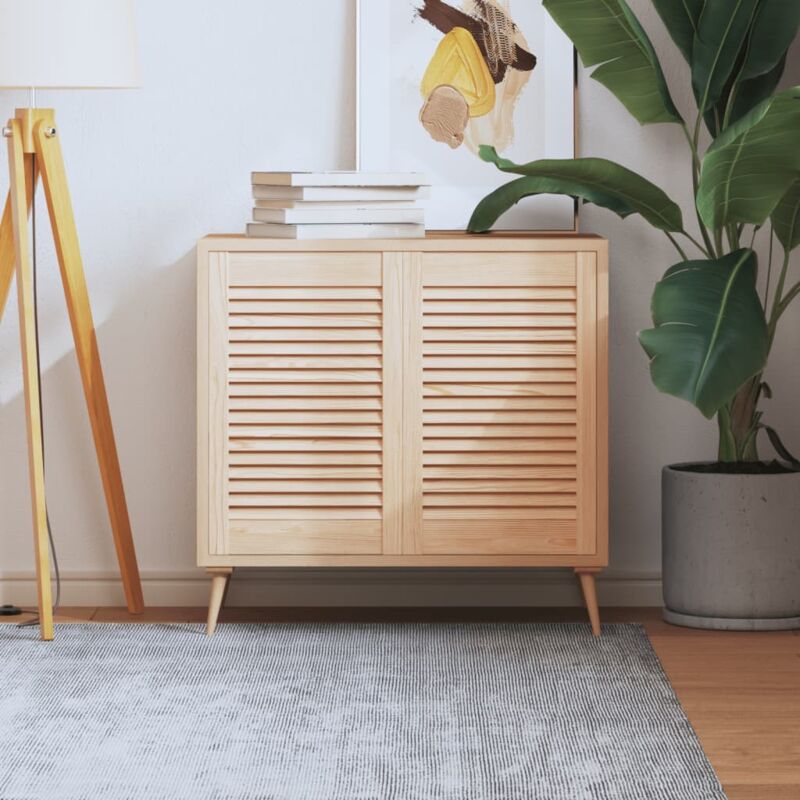 foto del prodotto ante con design a lamelle 2 pz 61,5x39,4 cm in legno di pino