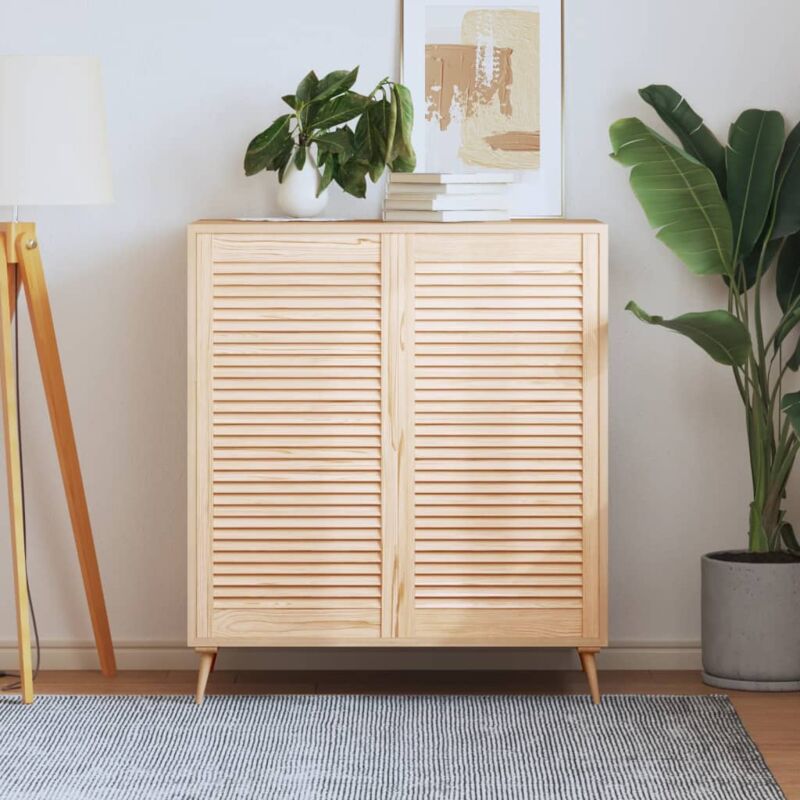 foto del prodotto ante con design a lamelle 2 pz 99,3x49,4 cm in legno di pino