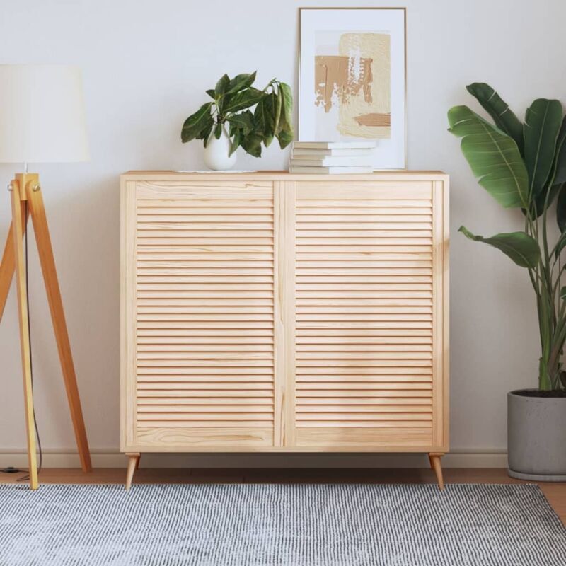 foto del prodotto ante con design a lamelle 2 pz 99,3x59,4 cm in legno di pino - vidaxl