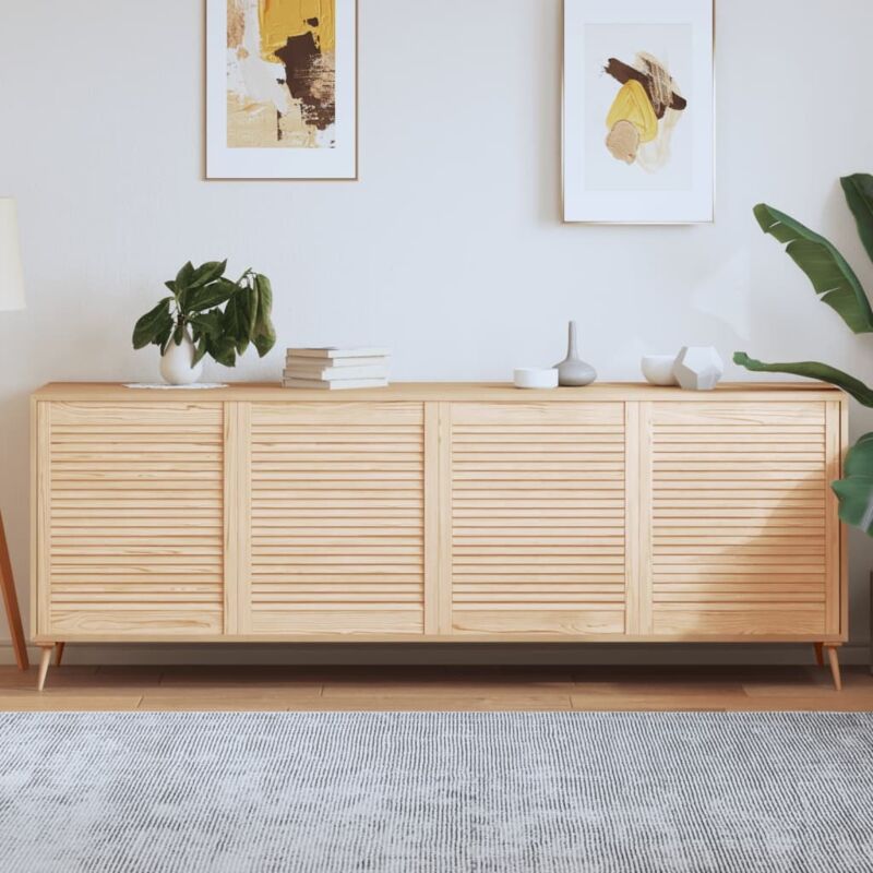 foto del prodotto ante con design a lamelle 4 pz 69x59,4 cm in legno di pino vidaxl