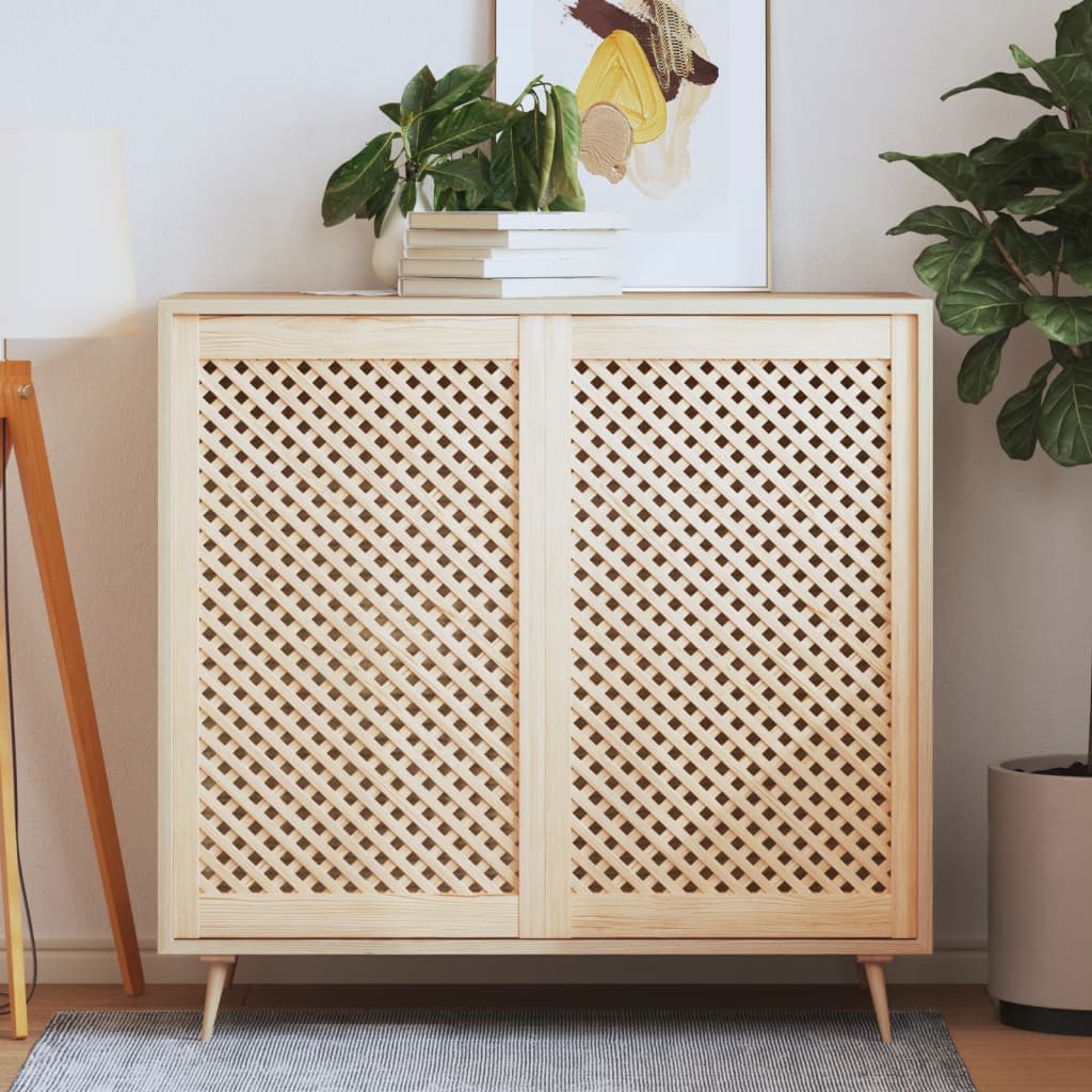 foto del prodotto ante con design a reticolo 2 pz 59,5x99 cm in legno di pinocod mxl 131847