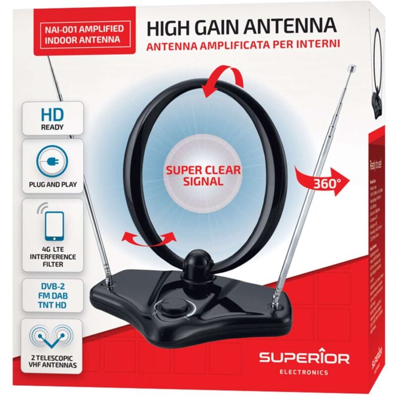 foto del prodotto antenna amplificata per interni