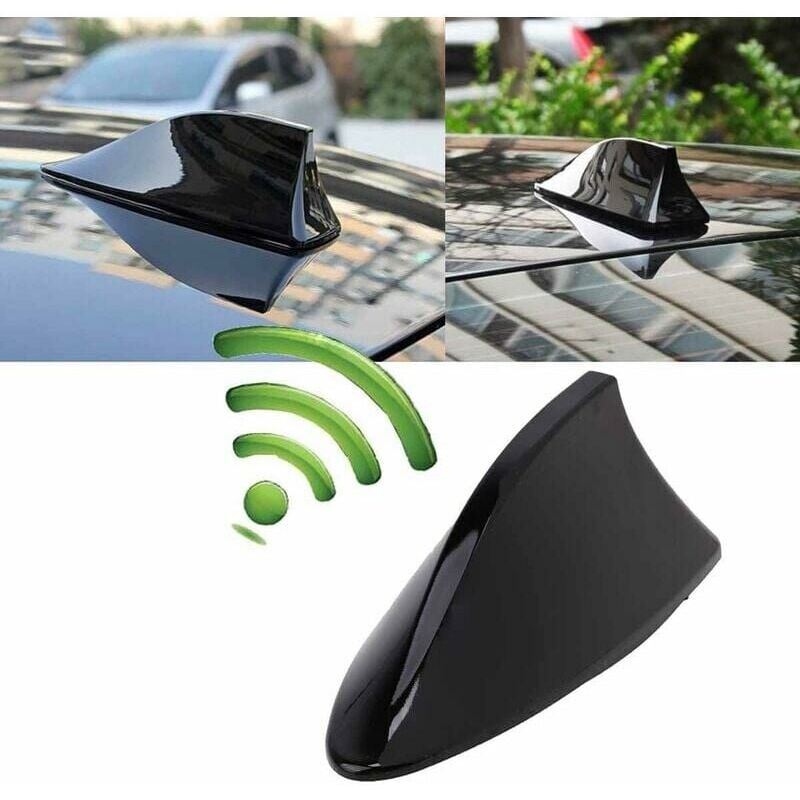 foto del prodotto antenna per squalo antenna universale per pinna di squalo antenna per auto con segnale radio am fm base impermeabile nero 