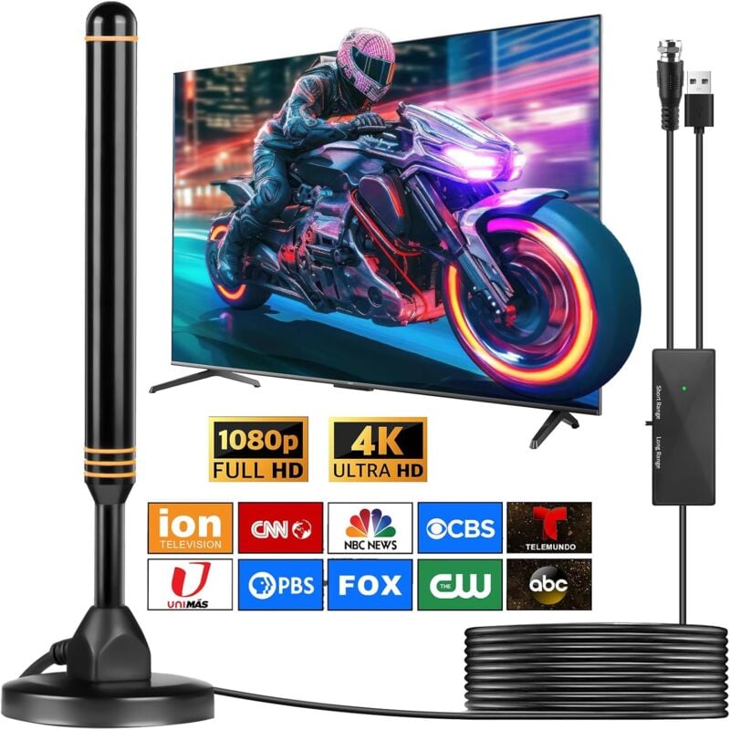 foto del prodotto antenna tv antenna tv interna, antenna tv per smart tv interna, antenna tv per canali locali, antenna digitale per smart tv interna, antenna tv hd