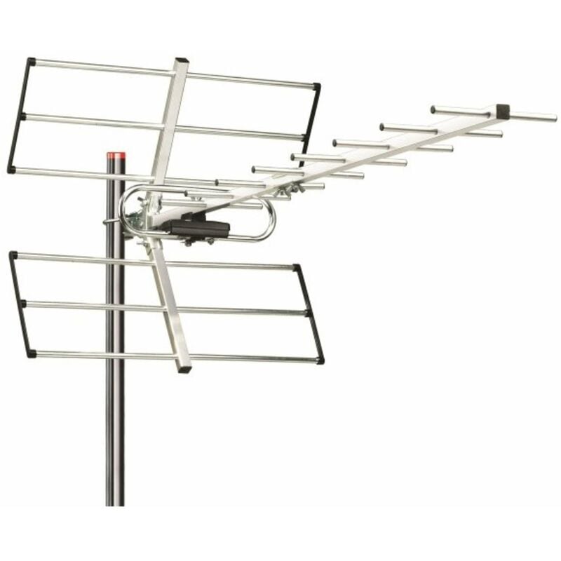 foto del prodotto antenna tv esterna da tetto ant11 uhf a larga banda dvb 14 elementi