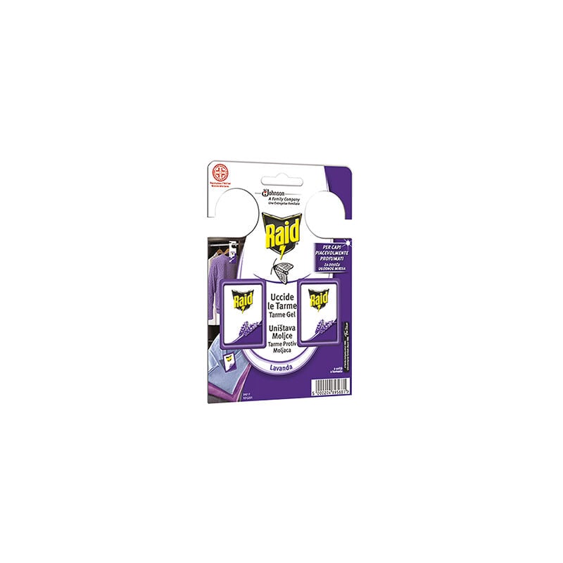 foto del prodotto anti tarme gel lavanda raid 2 pz.