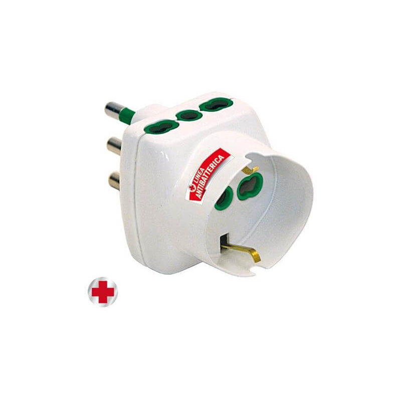 foto del prodotto antibatterico adattatore per presa di corrente tipo l