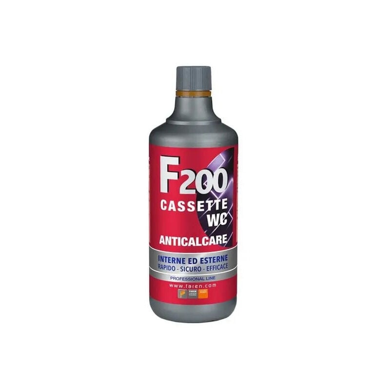 foto del prodotto anticalcare concentrato f200 indicato per cassette wc, da 1 litro