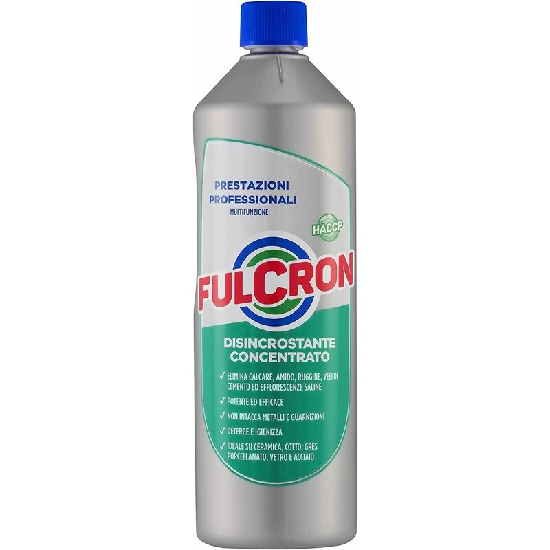 foto del prodotto anticalcare disincrostante concentrato fulcron arexons haccp per calcare da 1 lt