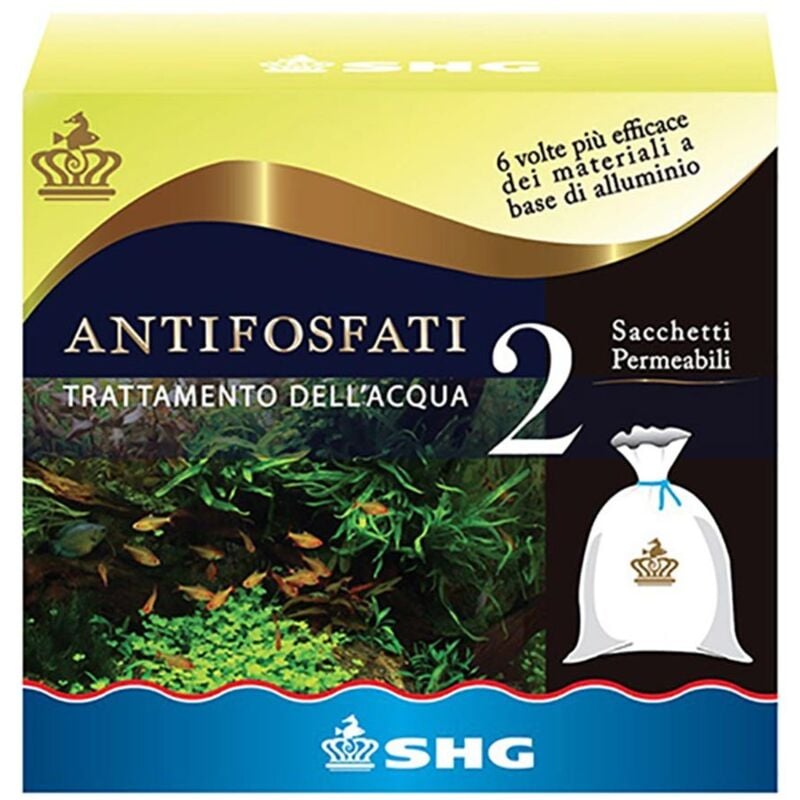 foto del prodotto antifosfati 2x50gr resina antifosfati per acqua dolce e marina per il trattamento di 200 litri d acqua shg